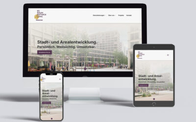 Zweisprachige Website für Stadt&shy;entwicklung
